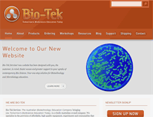 Tablet Screenshot of biotek.com.au